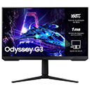 SAMSUNG 24-Inch Odyssey G3 (G30D) Series FHD Gaming Monitor, 1ms, 180Hz, AMD FreeSync, Adjustable Stand, Black Equalizer, Virtual Aim Point, Eye Saver Mode, Flicker-Free